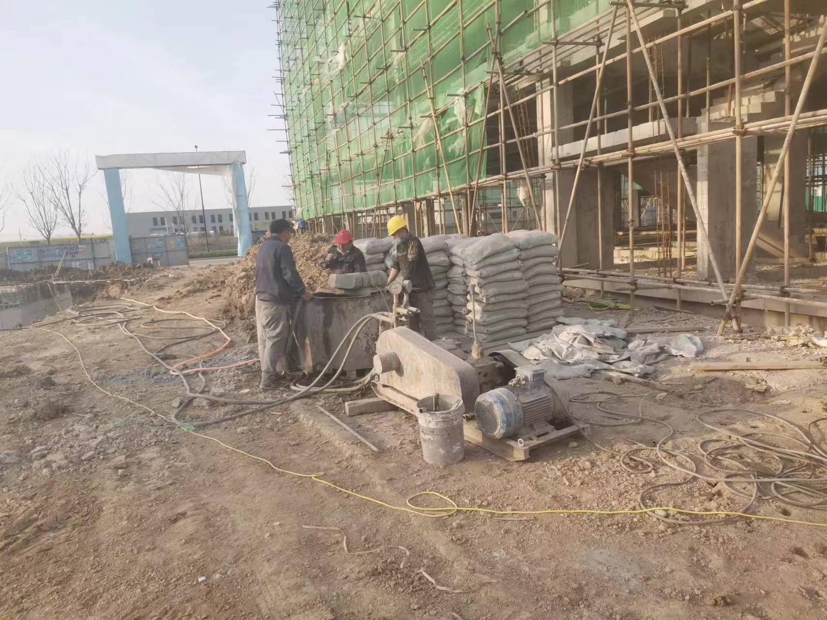 排湖风景区别墅下沉注浆