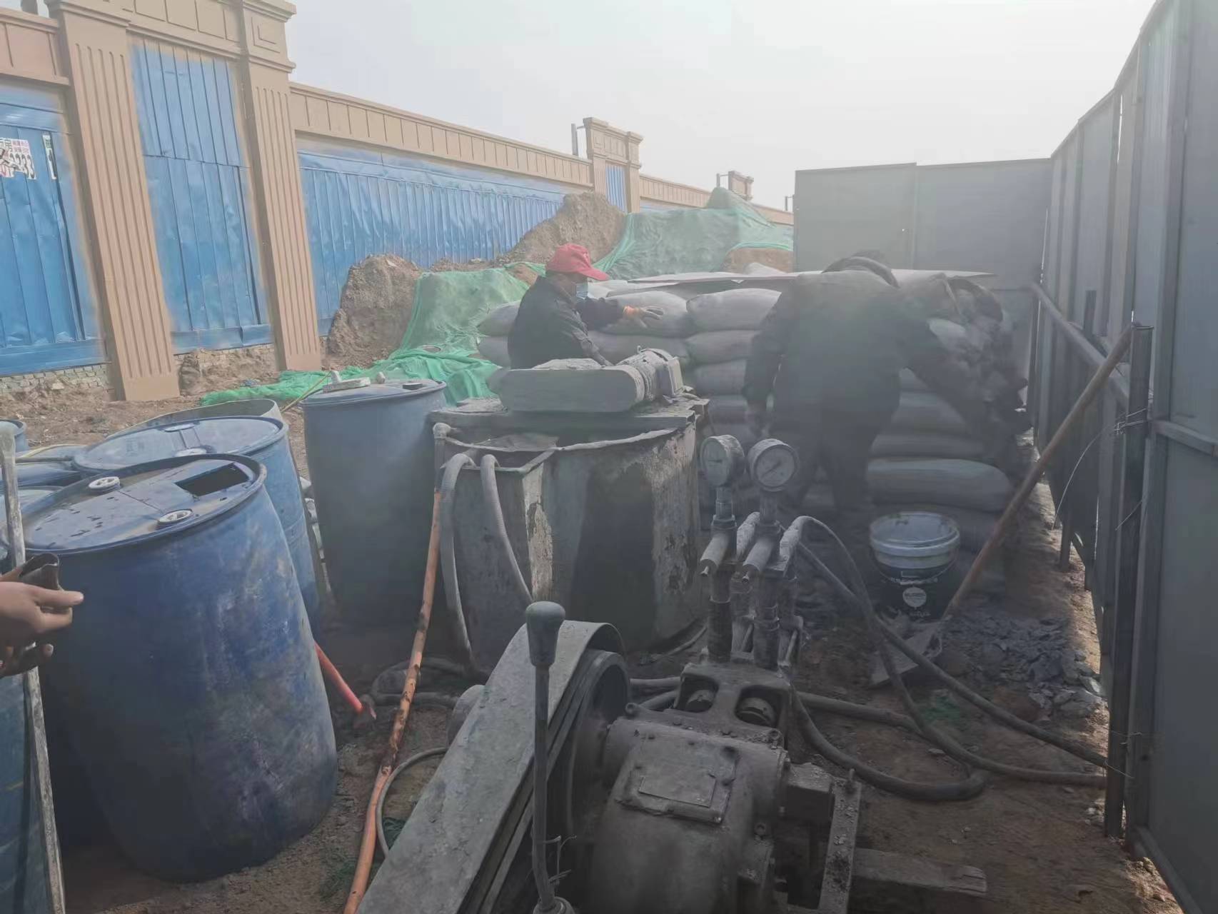 排湖风景区房屋下沉注浆